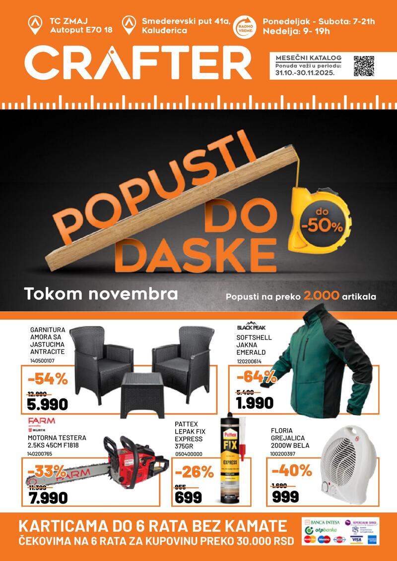 Crafter akcijski katalog
