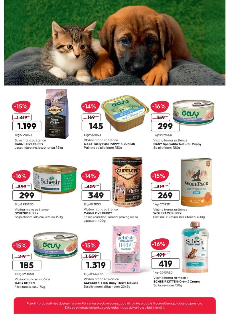 Pet centar akcijski katalog