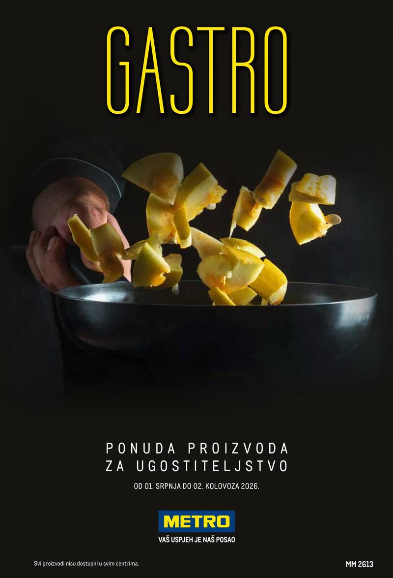 Metro gastro - ponuda proizvoda za ugostiteljstvo
