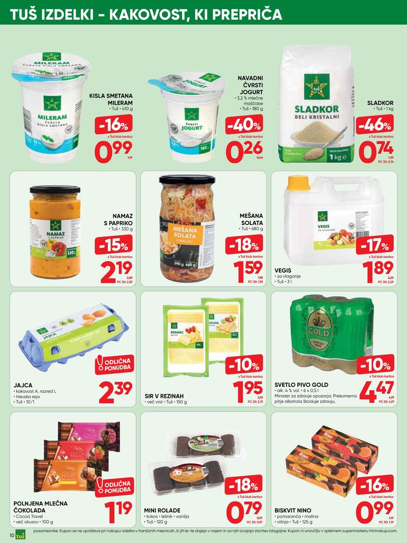 Tuš redni katalog