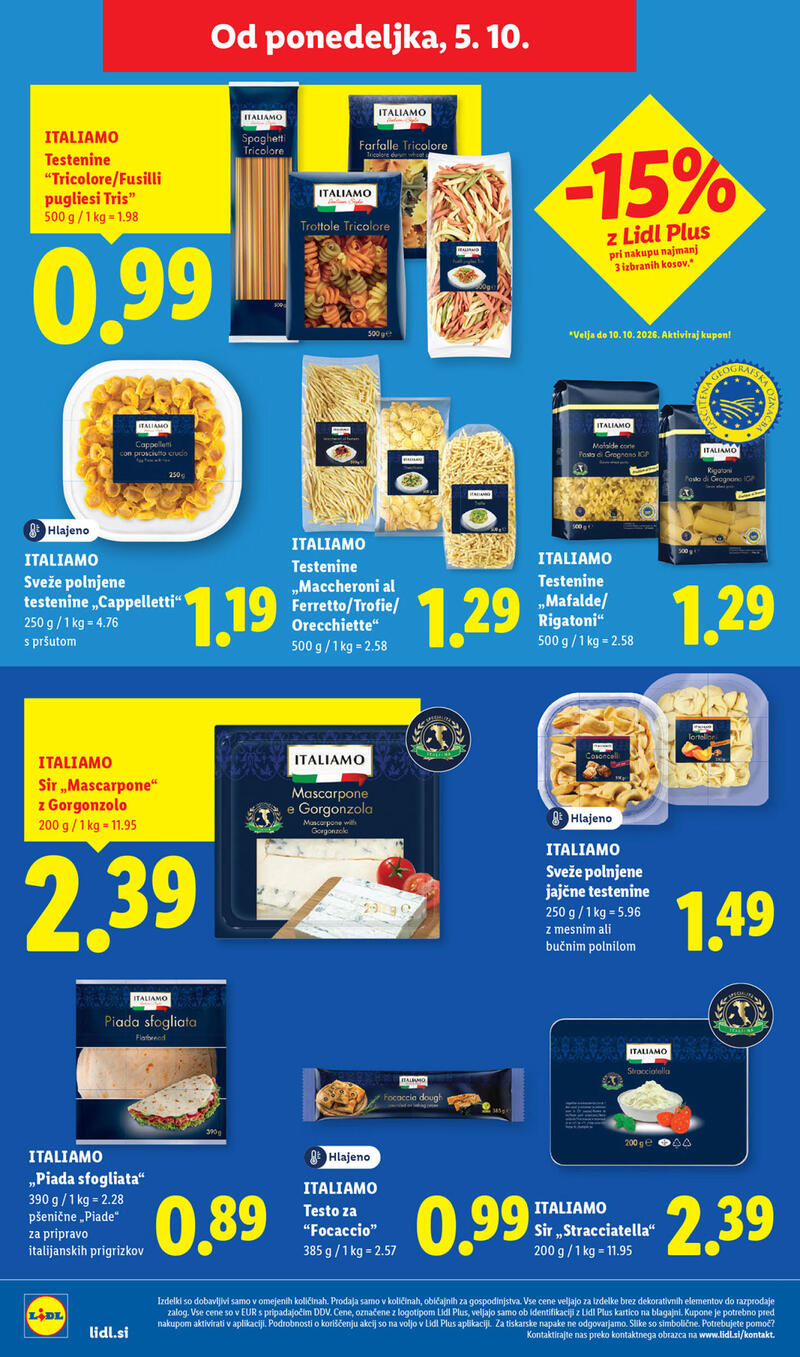 Lidl katalog - Tedenska akcija