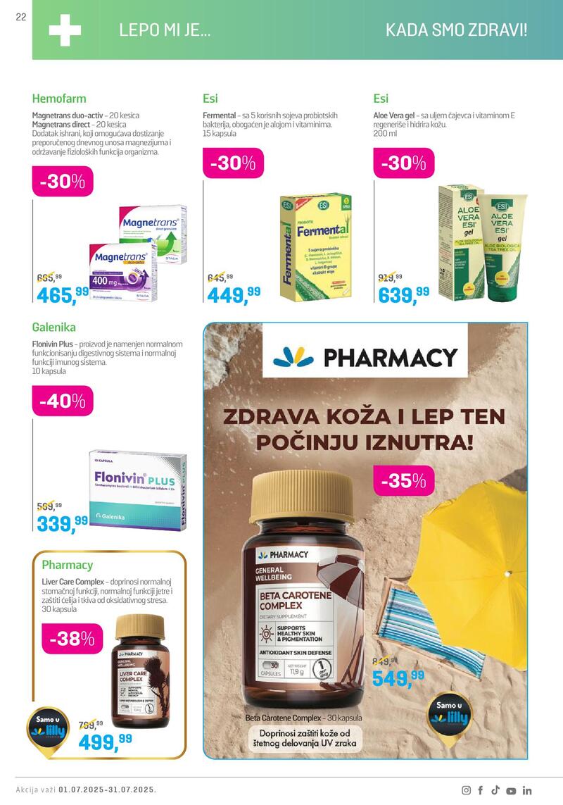 Lilly Drogerie katalog akcija