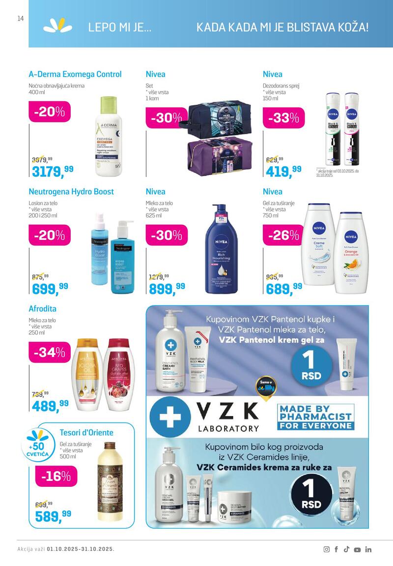 Lilly Drogerie katalog akcija