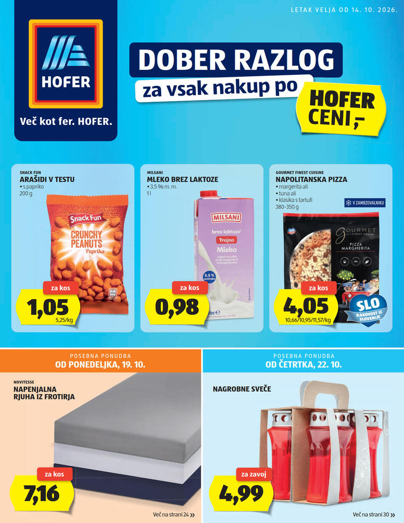Hofer katalog akcija Tedenska akcija
