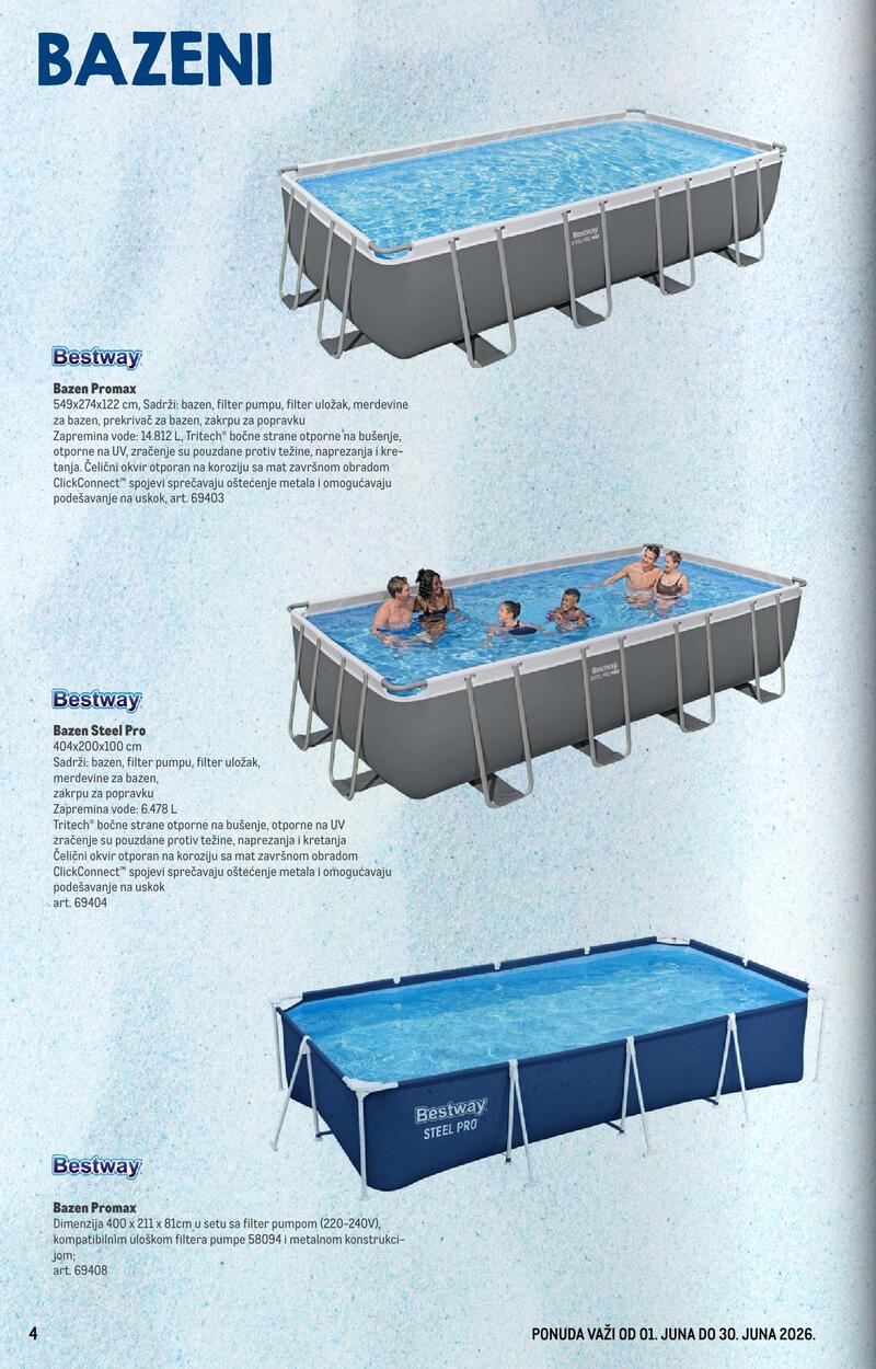 Metro katalog bazeni
