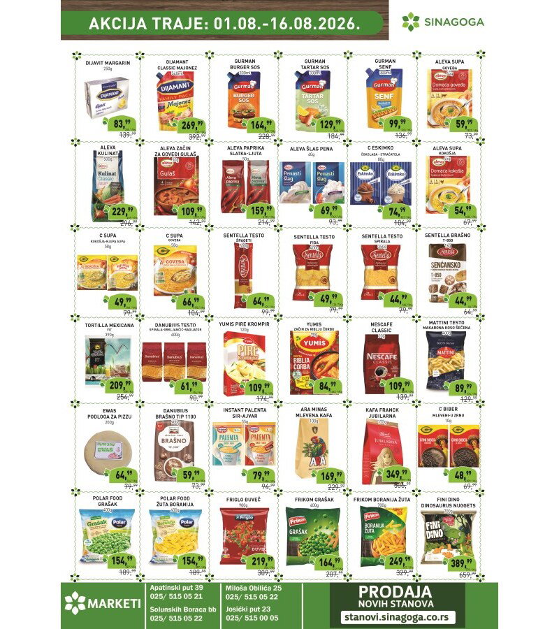 Sinagoga katalog akcija