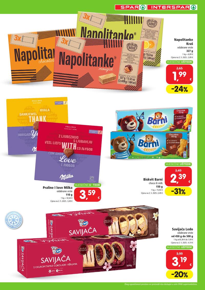 Spar mjesečne uštede