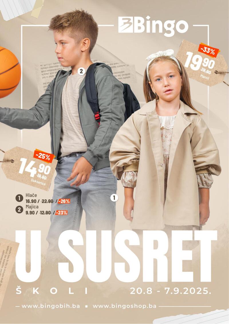 Bingo katalog akcija U susret školi