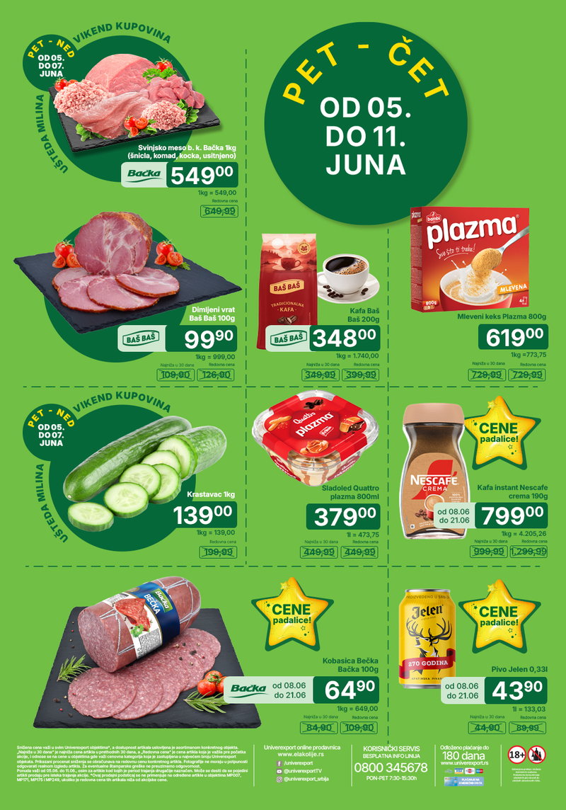 Univerexport katalog akcija Nedeljna akcija