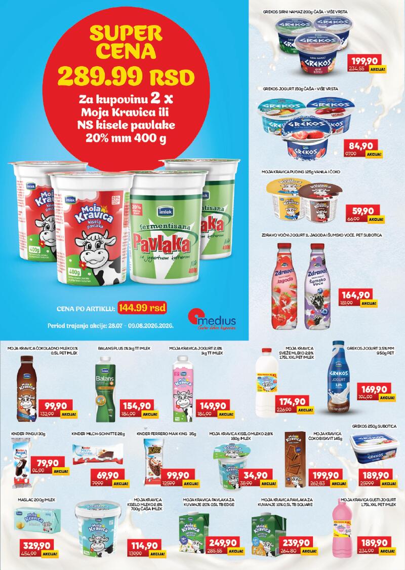 Medius katalog akcija