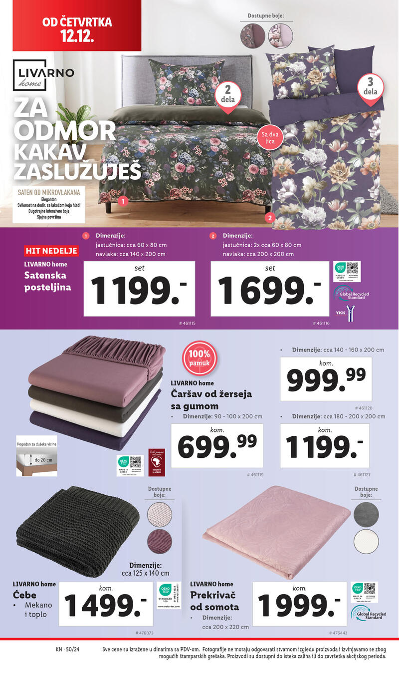 Lidl katalog akcija neprehrana