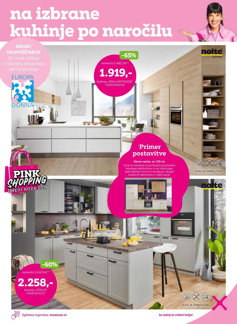 Mömax katalog - Do -65% na izbrane kuhinje po naročilu