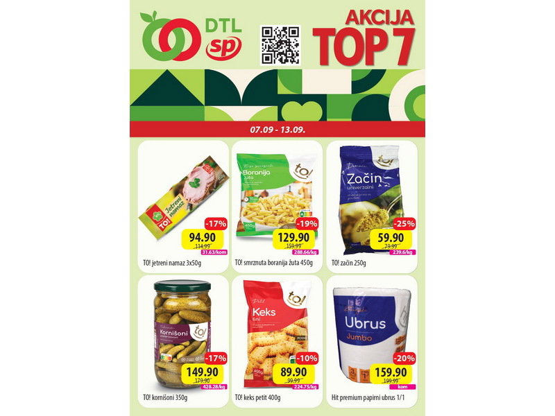 Senta Promet katalog akcija Top 7