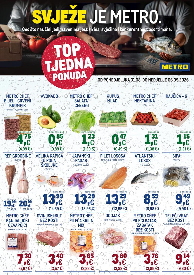 Metro katalog akcija Ultra svježa ponuda