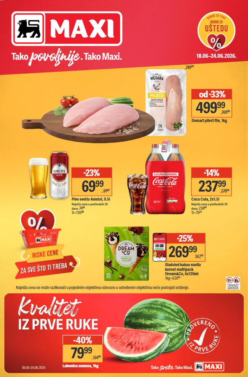 Maxi katalog akcija Nedeljna akcija