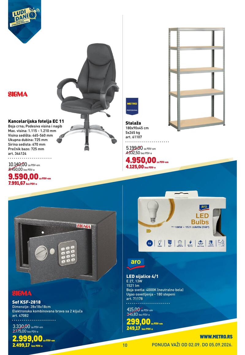 Metro katalog ludi dani
