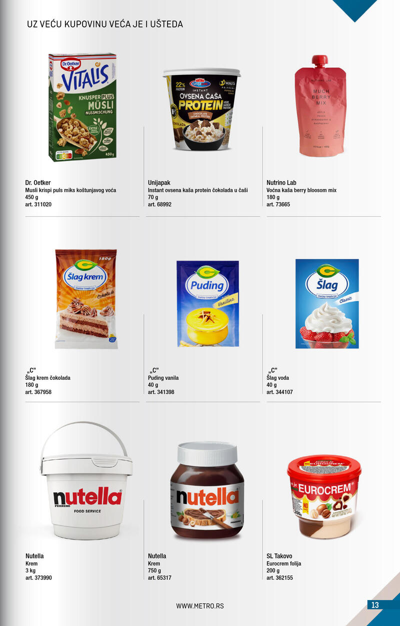 Metro katalog - Kupi više plati manje