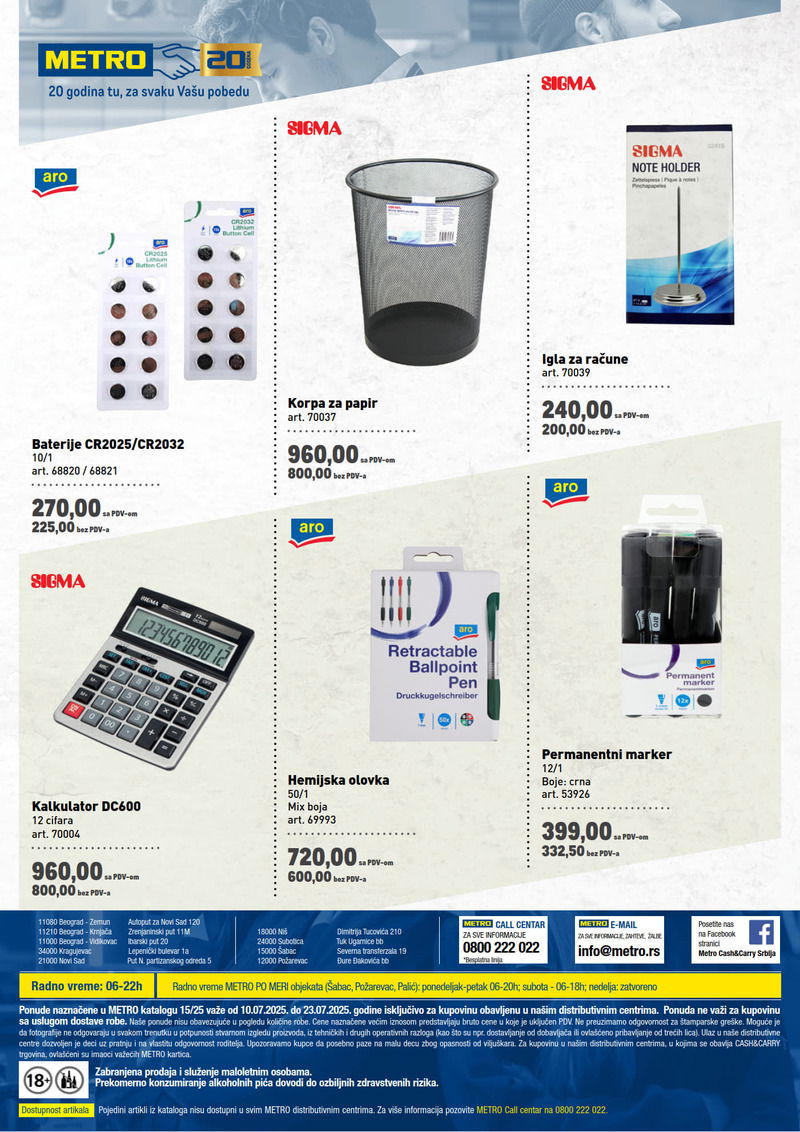 Metro katalog akcija