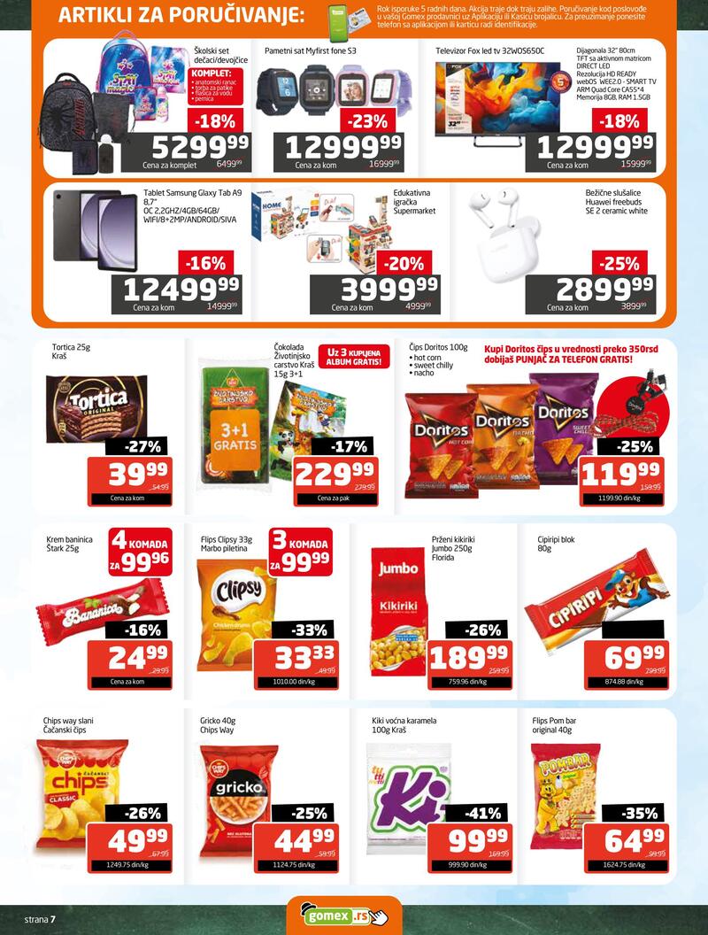 Gomex katalog hrana