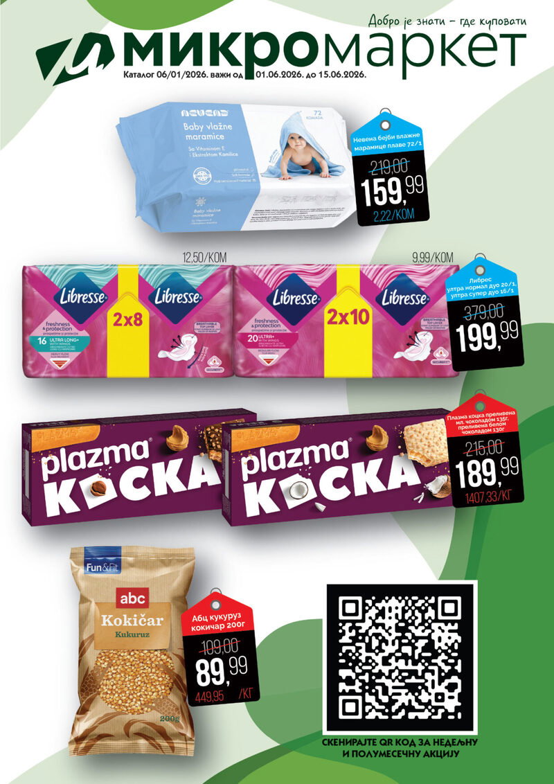 Mikromarket katalog akcija Polumesečna akcija