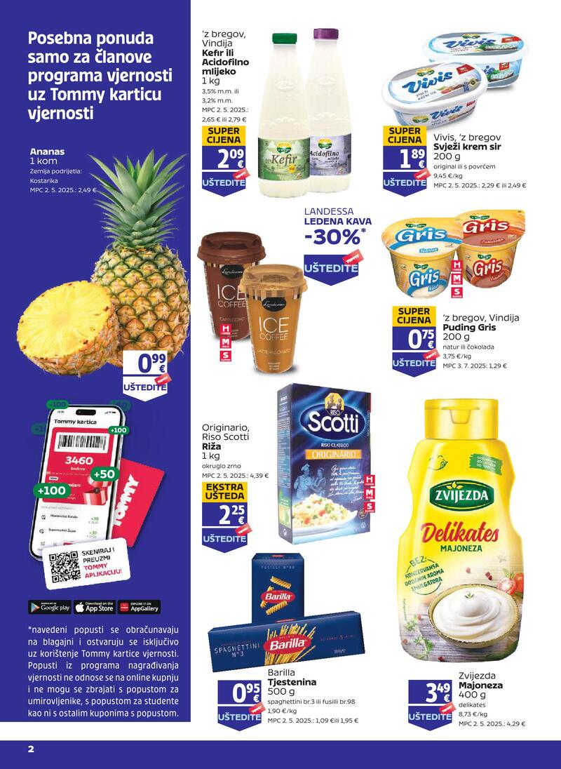 Tommy katalog akcija Pogodnosti za Tommy vjerne članove