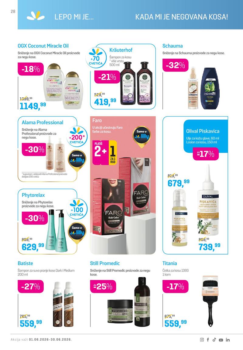 Lilly Drogerie katalog akcija
