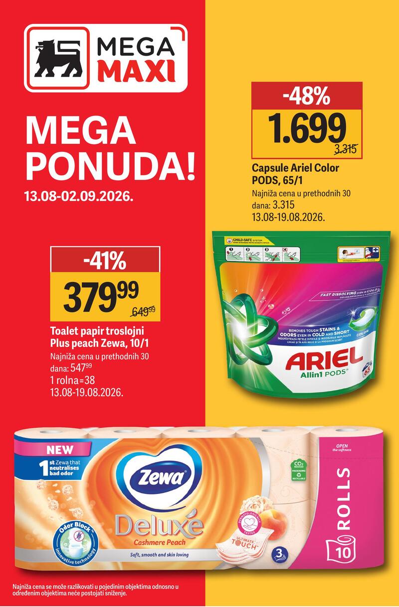 Mega Maxi katalog akcija Nedeljna akcija