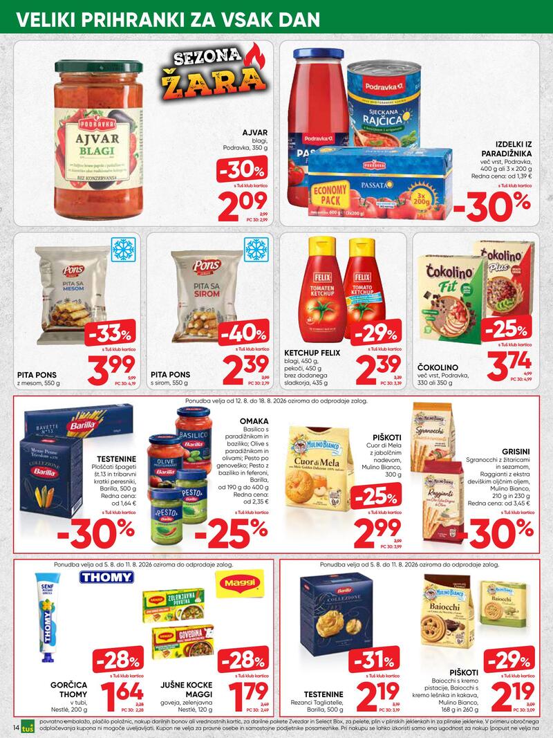 Tuš redni katalog