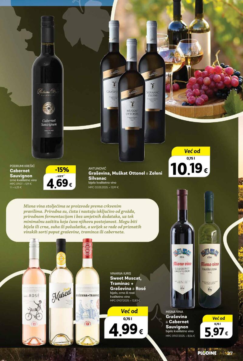 Plodine katalog vina i delicije