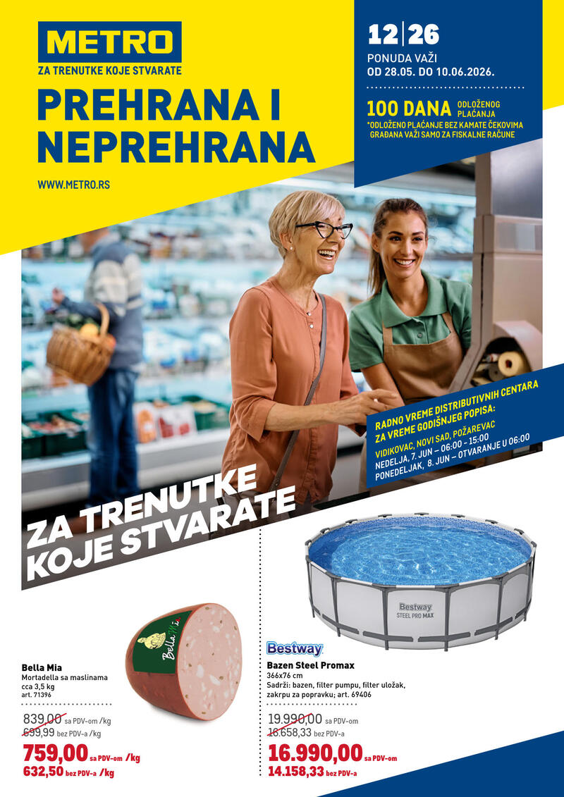 Metro katalog akcija Metro prehrana