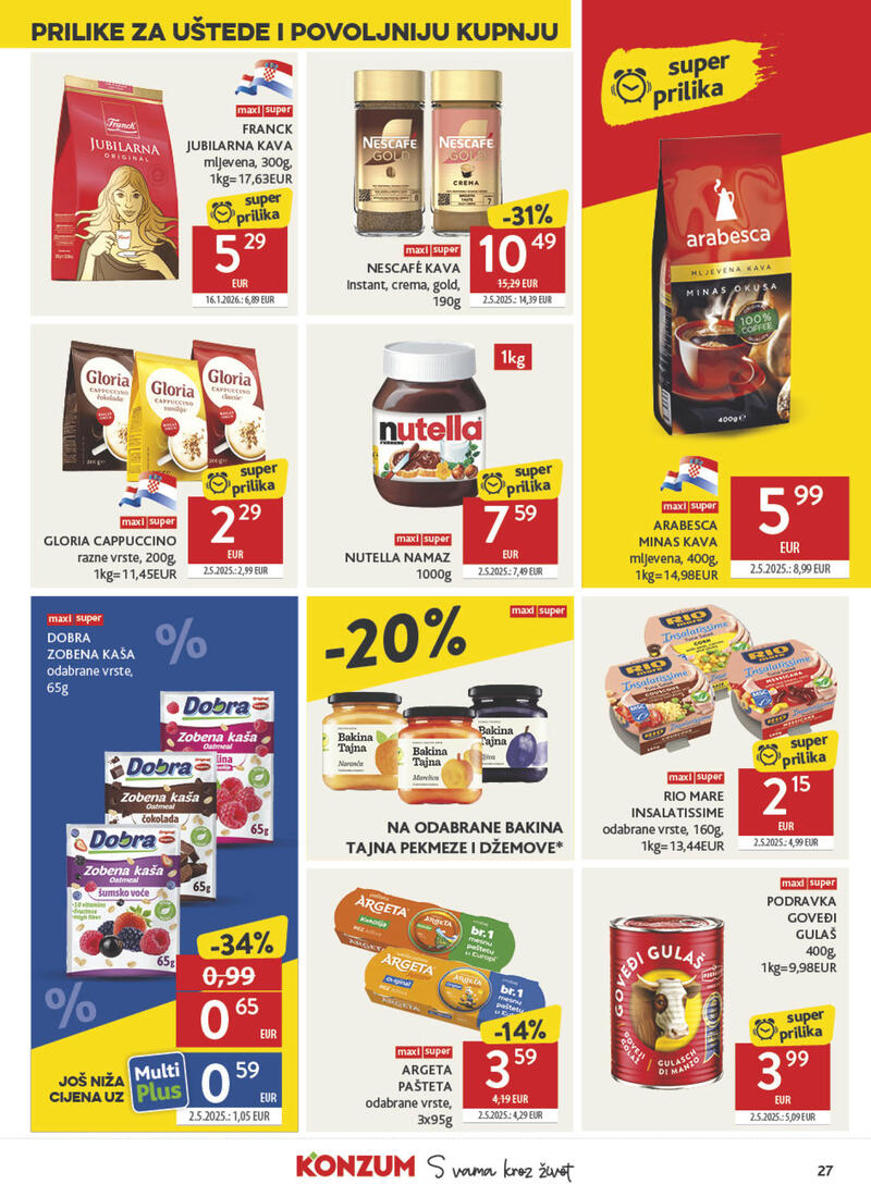 Konzum kataloška akcija
