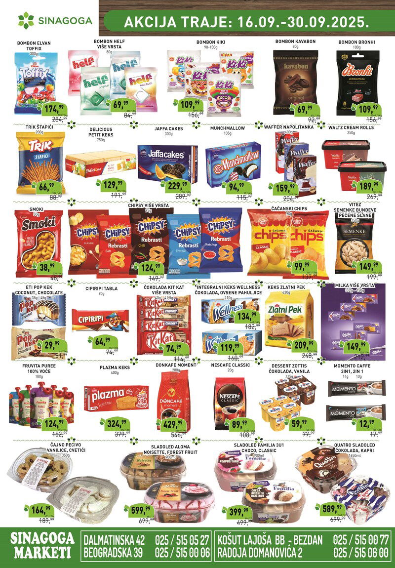 Sinagoga katalog akcija