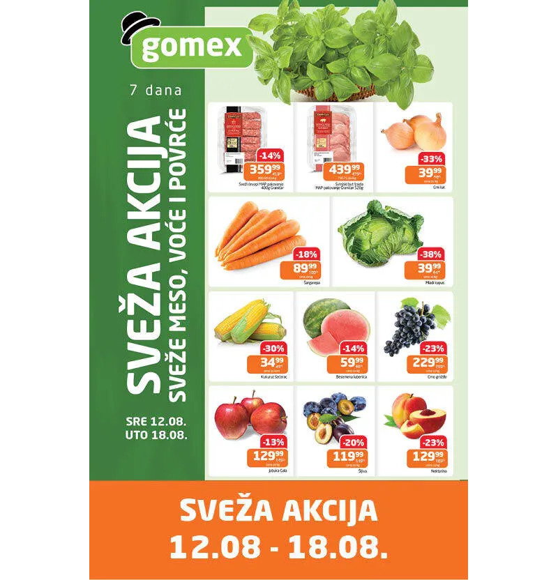 Gomex katalog akcija Nedeljna top ponuda