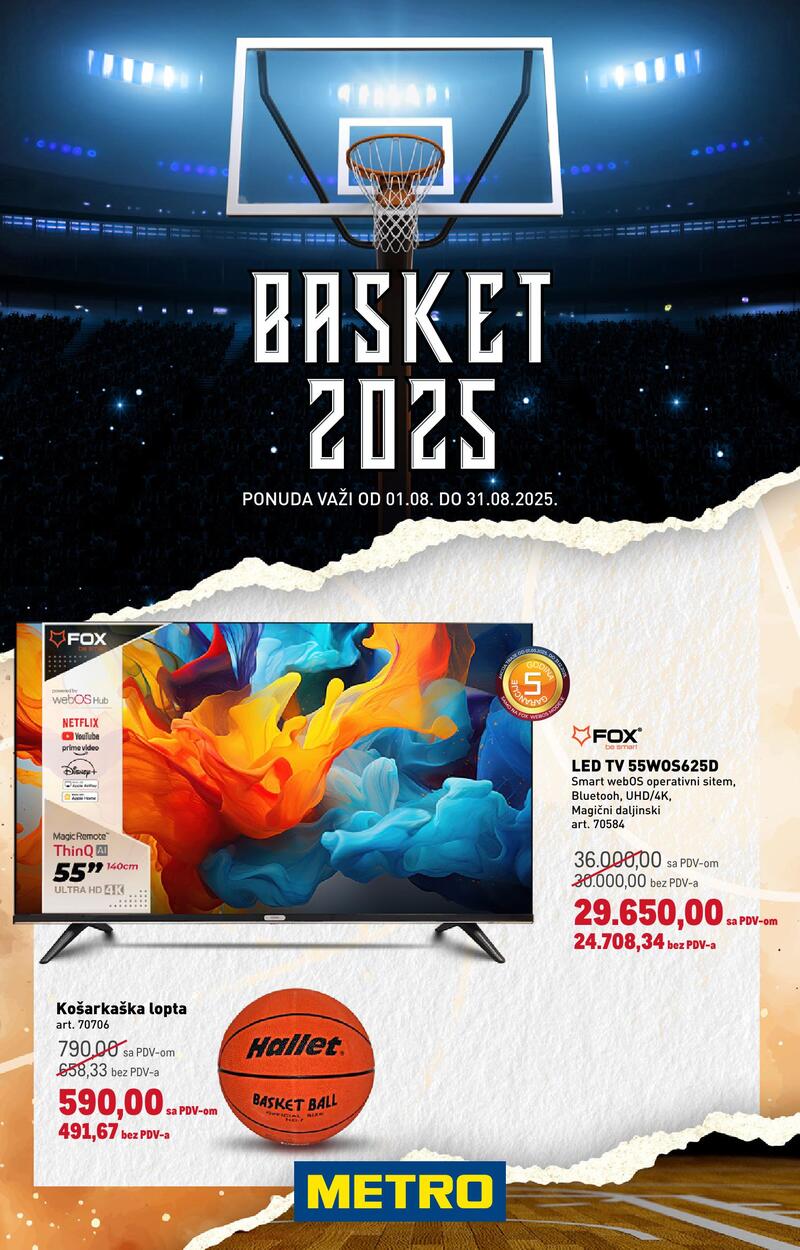 Metro katalog basket 2025