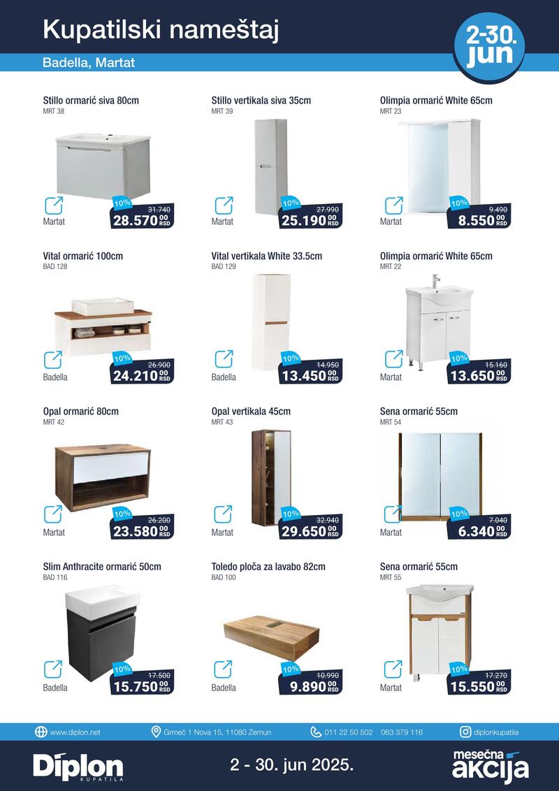 Diplon kupatila katalog akcija