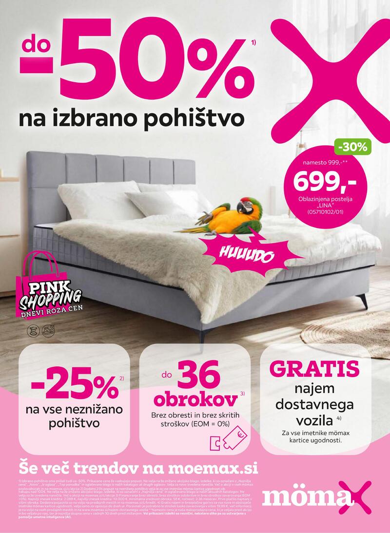 Mömax katalog akcija Do -50% na izabrano pohištvo