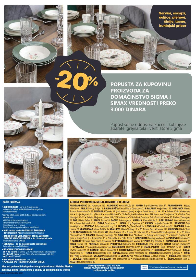 Metalac Market katalog akcija