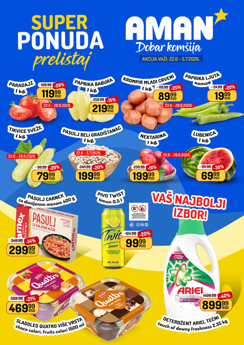 Aman katalog akcija Aman katalog hrana