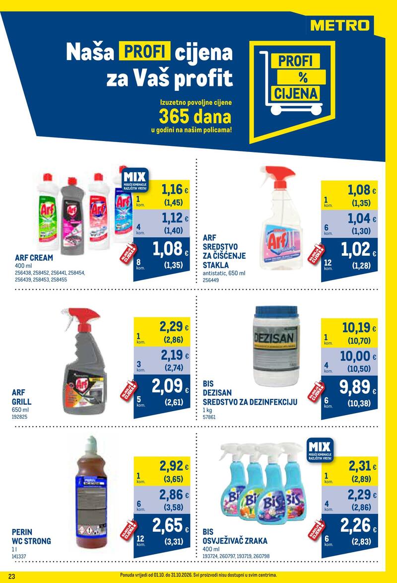 Metro katalog - Profi cijena