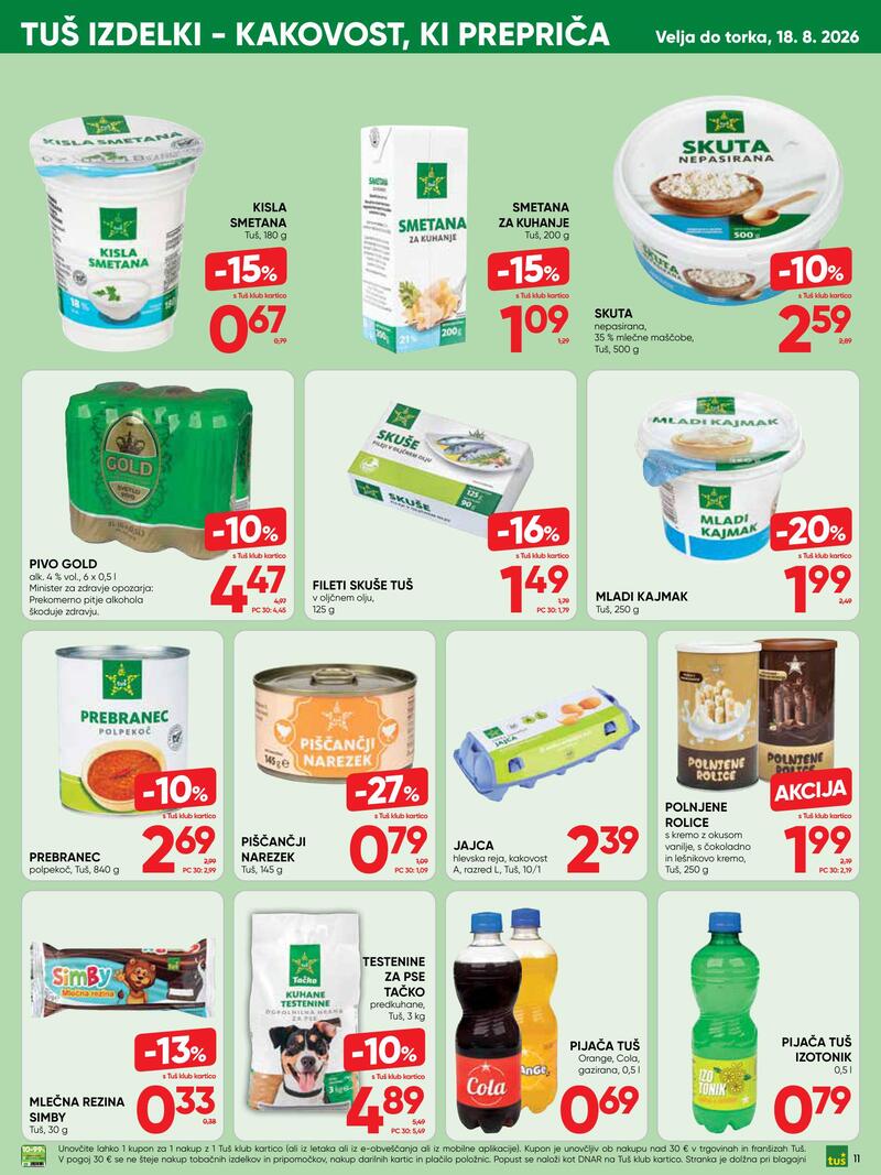 Tuš redni katalog