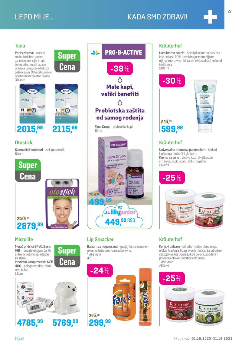 Lilly Drogerie katalog akcija