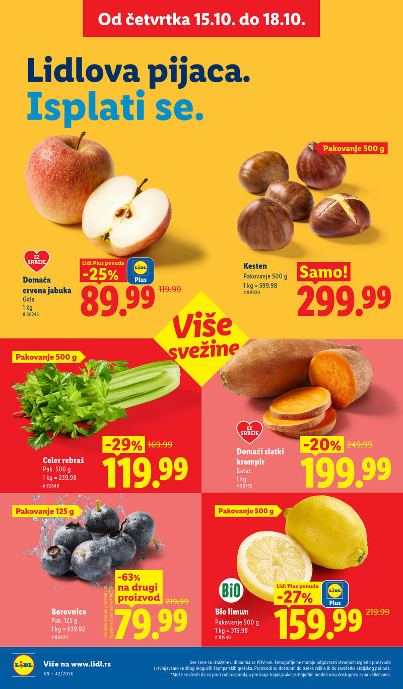 Lidl katalog - Nedeljna akcija