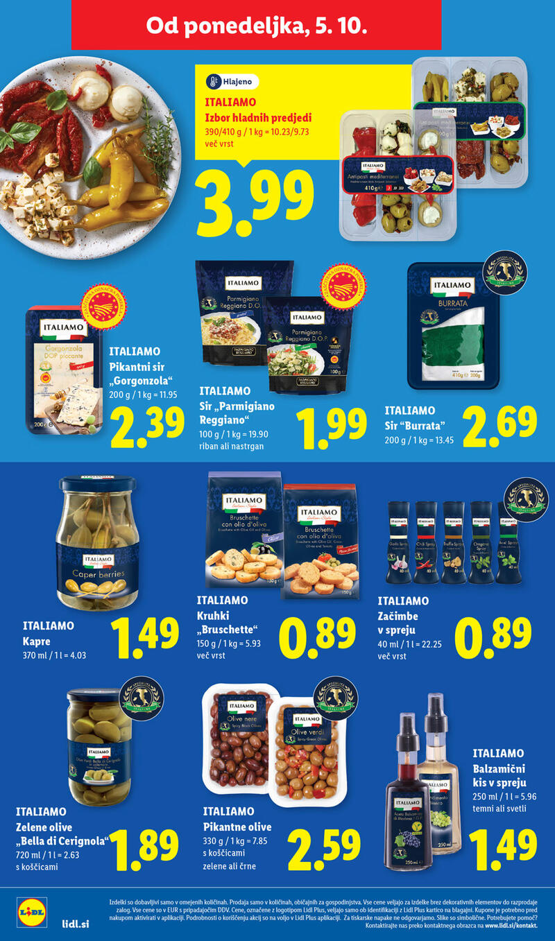 Lidl katalog - Tedenska akcija