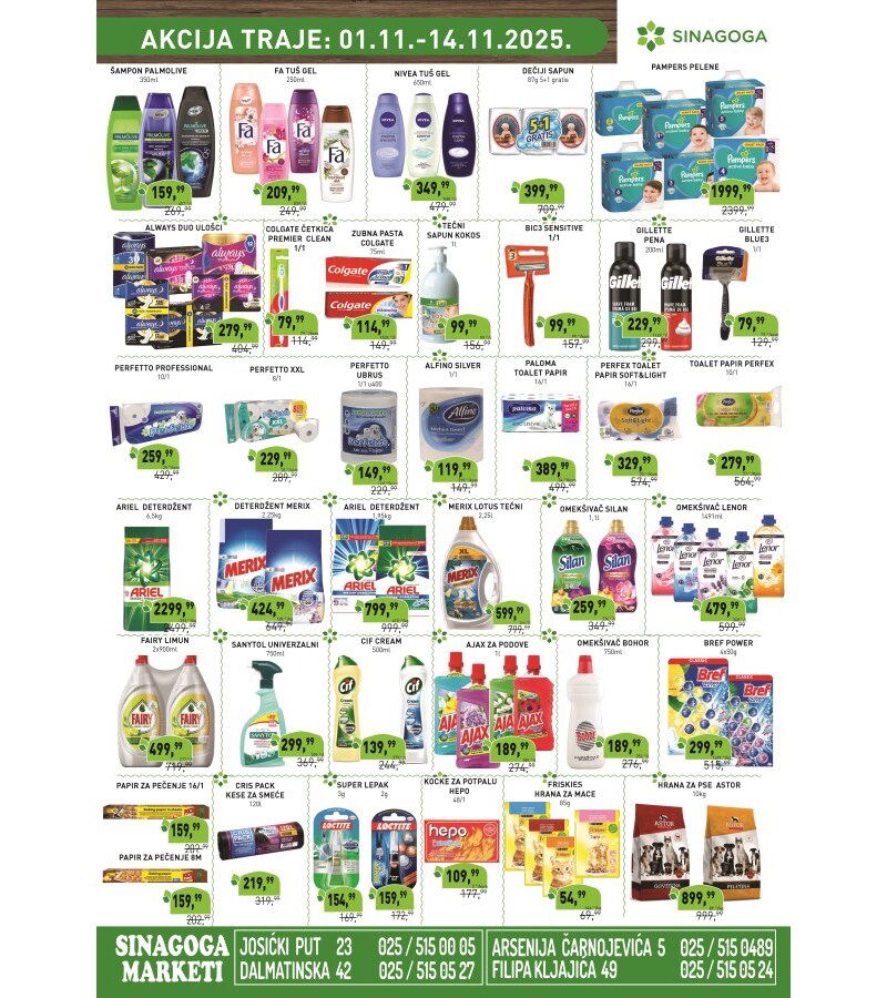 Sinagoga katalog akcija