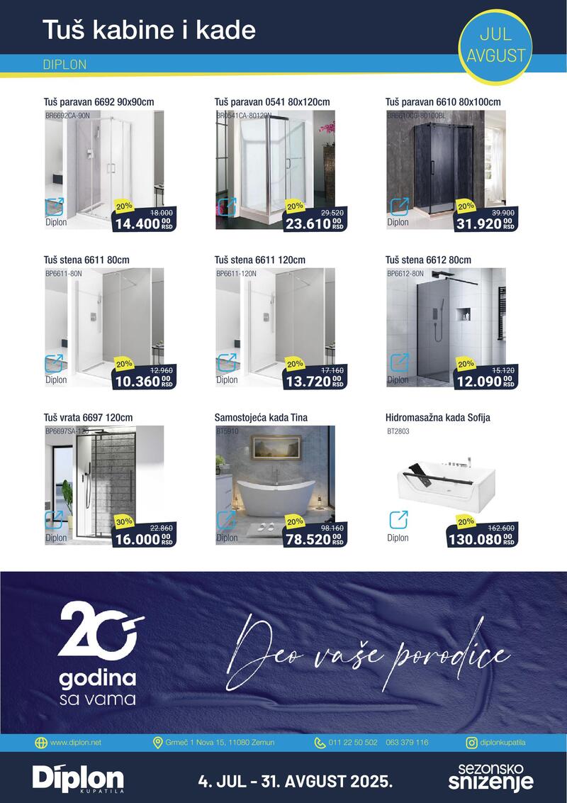 Diplon kupatila katalog akcija