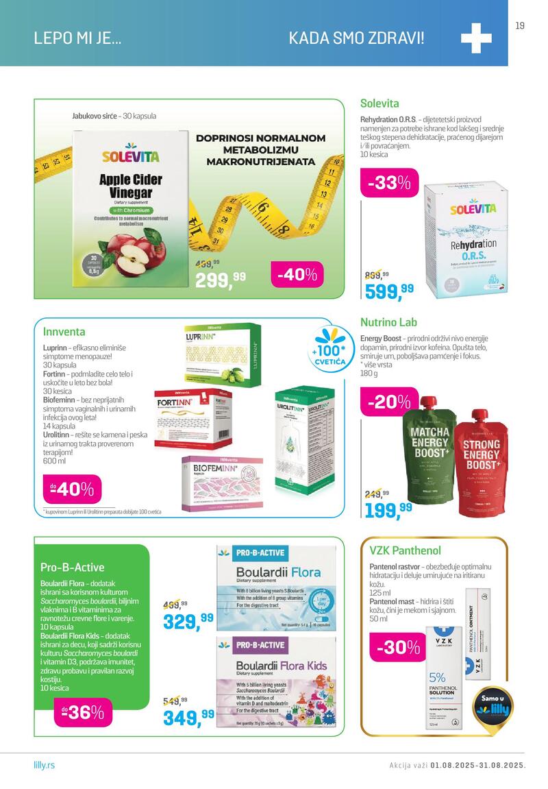 Lilly Drogerie katalog akcija
