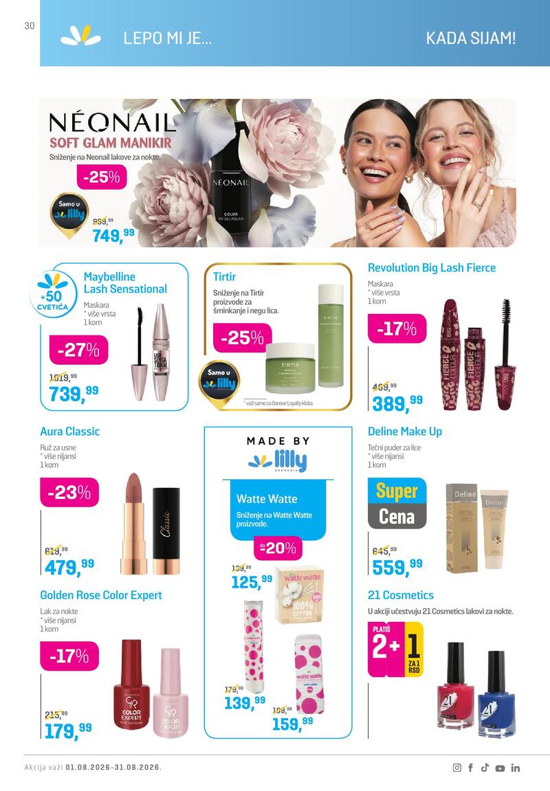 Lilly Drogerie katalog akcija