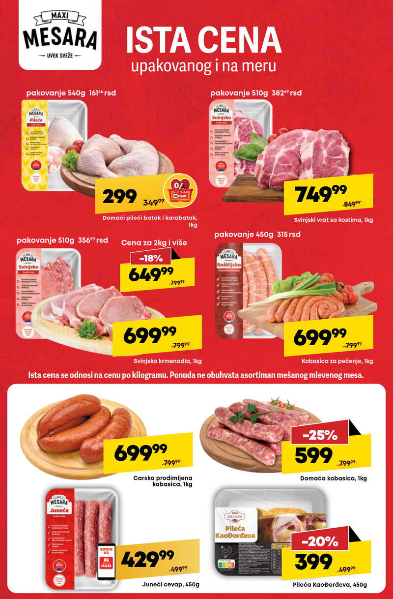 Mega Maxi nedeljna akcija