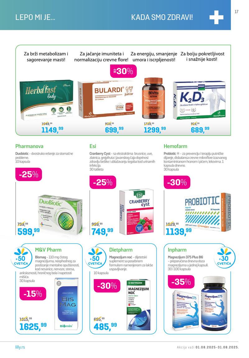 Lilly Drogerie katalog akcija