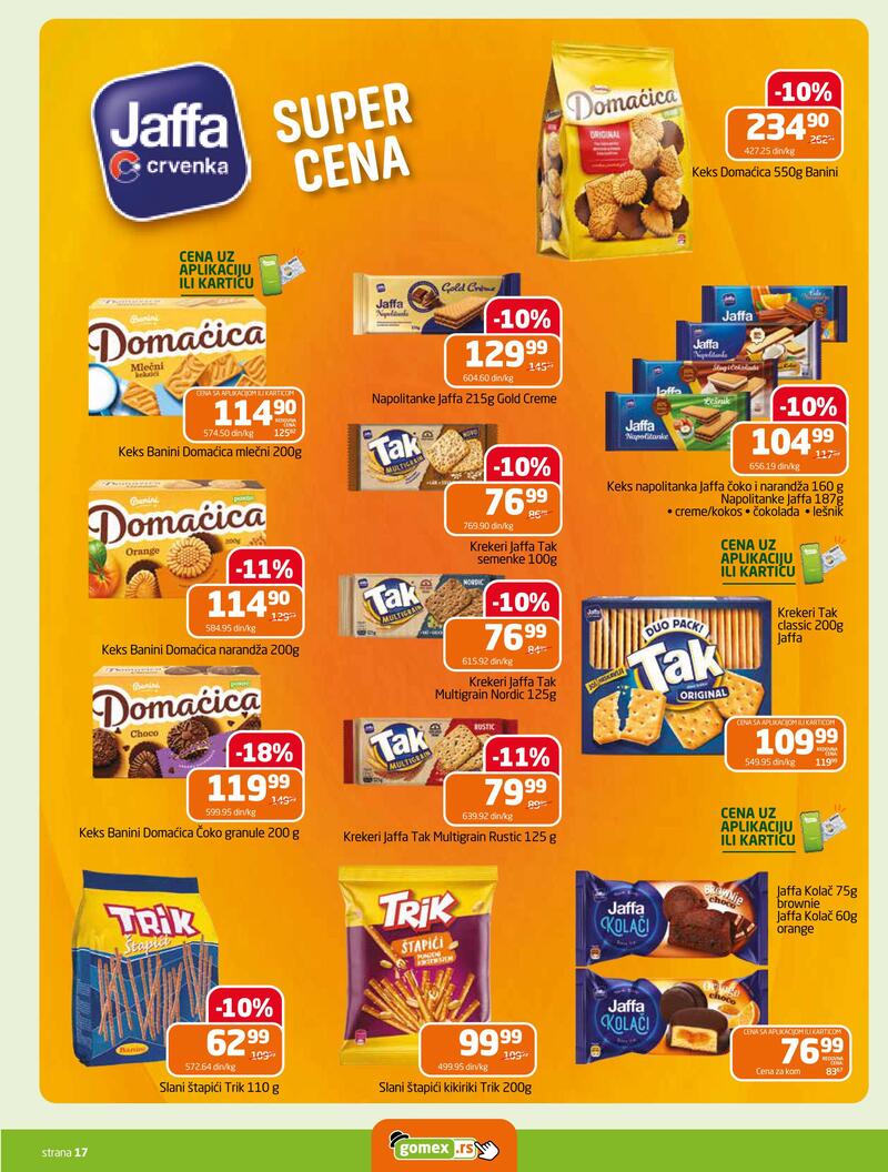 Gomex katalog hrana